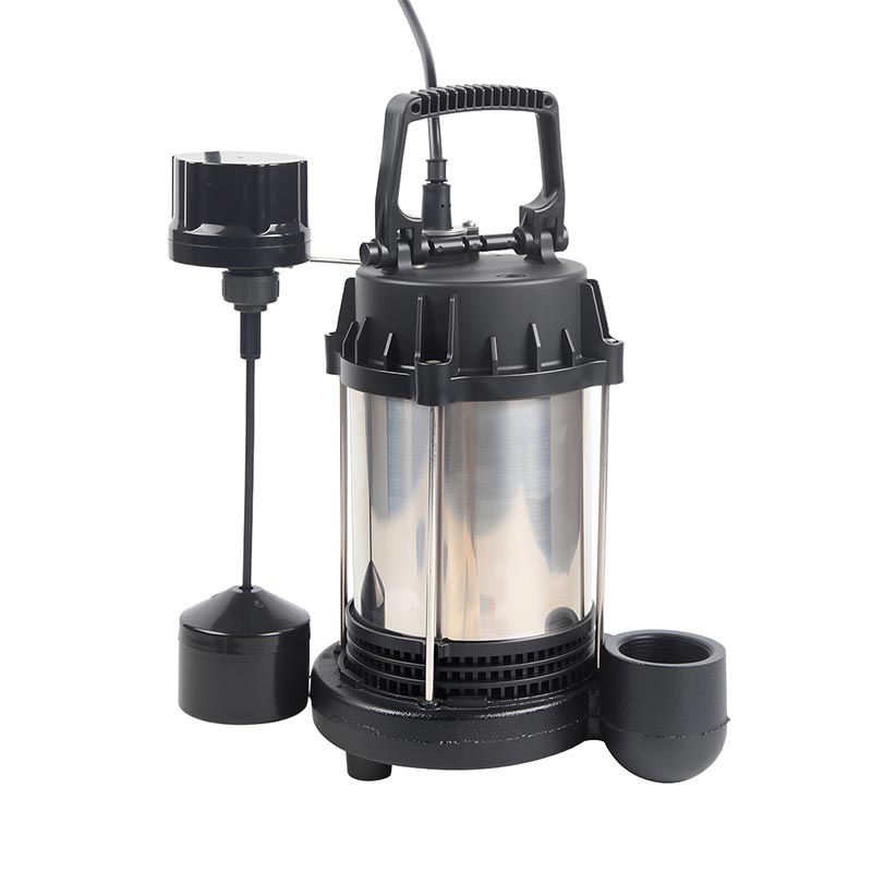 Pompe de puisard d'eaux usées en acier inoxydable pour eaux sales